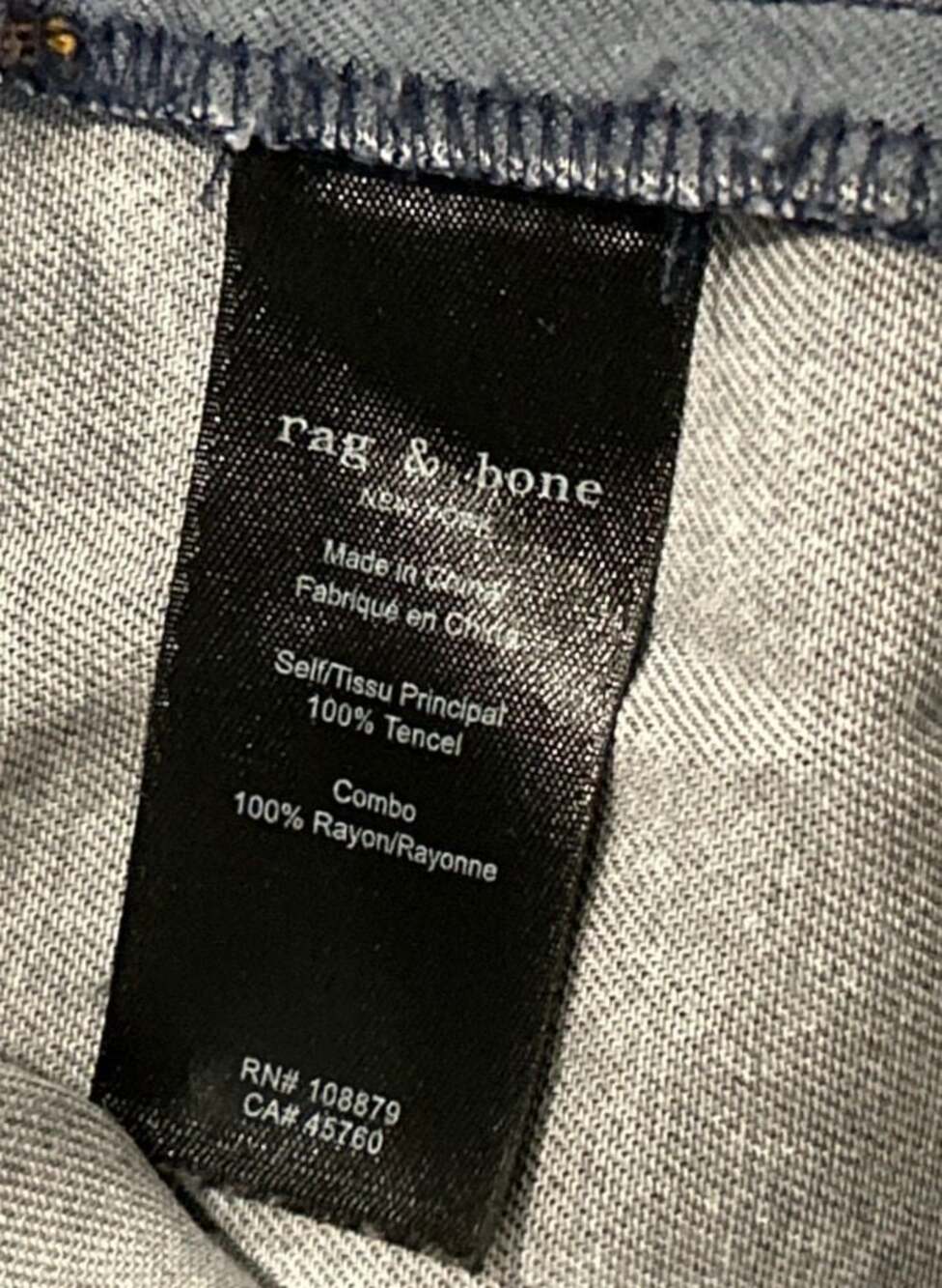 Rag & Bone Women’s Tencel Blend Jeans Size 30 - Picture 6 of 7